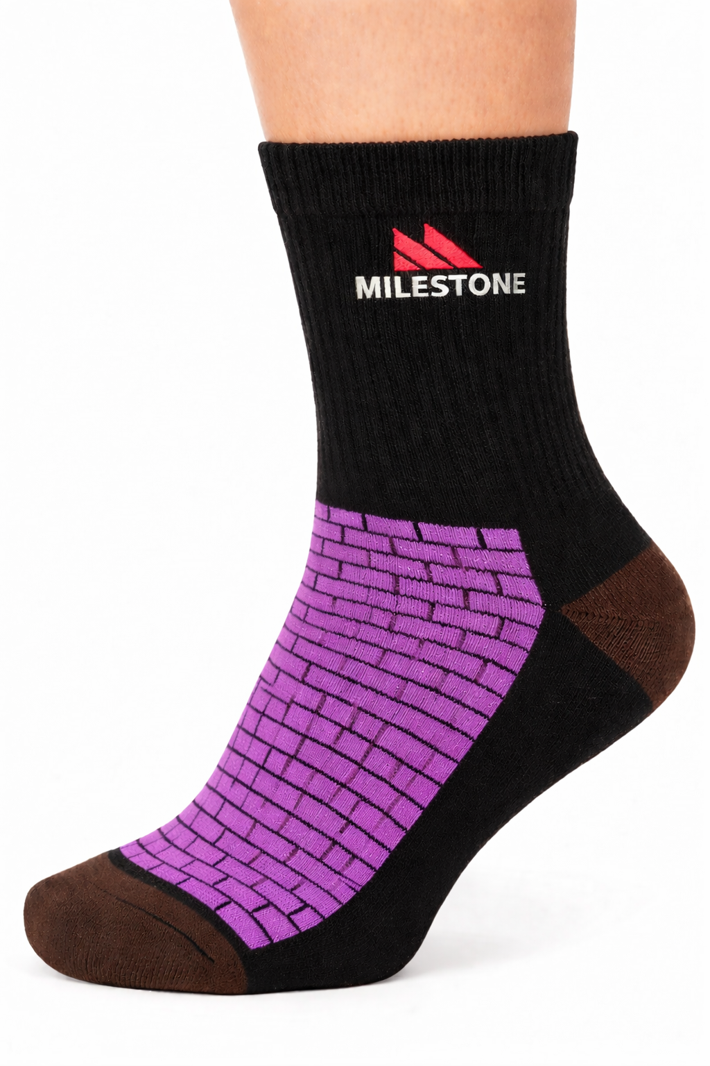 Milestone Signature Crew – Royal Purple | Best Quality Cotton Socks Pakistan